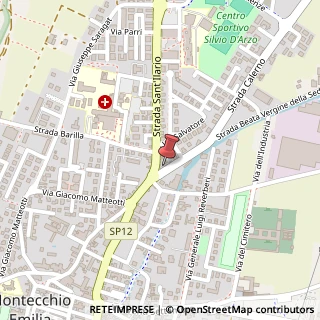 Mappa Strada B.V. della Sedia, 1, 42027 Montecchio Emilia, Reggio nell'Emilia (Emilia Romagna)