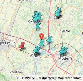 Mappa Via Canale Erba, 41011 San Martino in Rio RE, Italia (7.597)