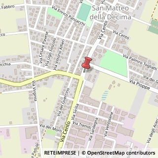 Mappa Via Cento, 141, 40017 San Giovanni in Persiceto, Bologna (Emilia Romagna)