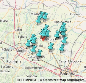 Mappa Via Guercinesca Est, 41015 Nonantola MO, Italia (10.6185)