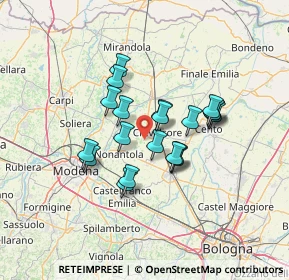Mappa Via Guercinesca Est, 41015 Nonantola MO, Italia (10.498)