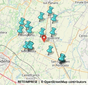 Mappa Via Guercinesca Est, 41015 Nonantola MO, Italia (7.37778)