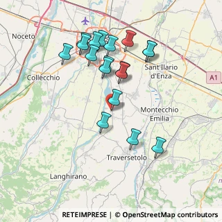 Mappa Via Case Nuove, 43030 Montechiarugolo PR, Italia (7.43111)
