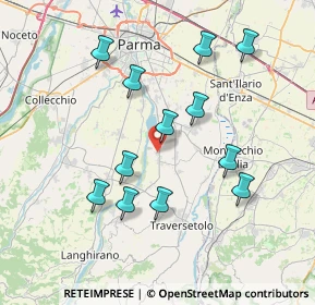 Mappa Via Case Nuove, 43030 Montechiarugolo PR, Italia (7.36667)