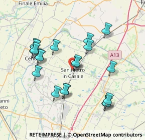 Mappa Via Indipendenza, 40018 San Pietro In Casale BO, Italia (7.474)