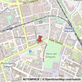 Mappa Viale Isonzo, 36, 42121 Reggio nell'Emilia, Reggio nell'Emilia (Emilia Romagna)
