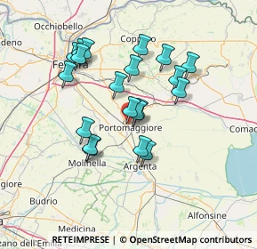 Mappa Via Dell'industria, 44015 Portomaggiore FE, Italia (12.408)