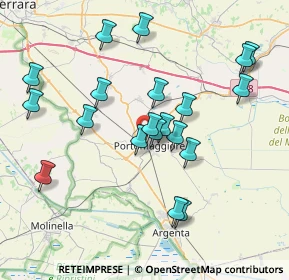 Mappa Via Dell'industria, 44015 Portomaggiore FE, Italia (7.595)