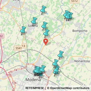 Mappa SS 12, 41122 Modena MO (5.366)