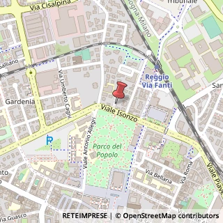 Mappa Via Enrico Manzini, 1, 42121 Reggio nell'Emilia, Reggio nell'Emilia (Emilia Romagna)