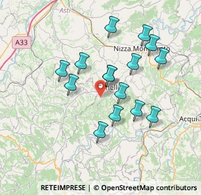 Mappa Reg. Castagnole, 14053 Canelli AT, Italia (6.41867)