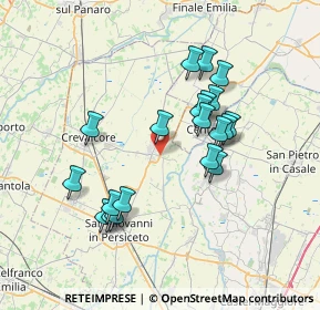 Mappa Via Pioppe, 40017 San Giovanni in Persiceto BO, Italia (6.6895)