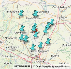 Mappa Via Giulio Govoni, 40066 Pieve di Cento BO, Italia (11.89563)