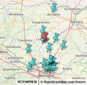 Mappa Via Giulio Govoni, 40066 Pieve di Cento BO, Italia (14.565)