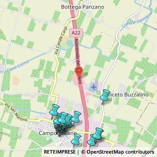 Mappa A22 Brennero - Modena, 41011 Carpi MO, Italia (1.5905)