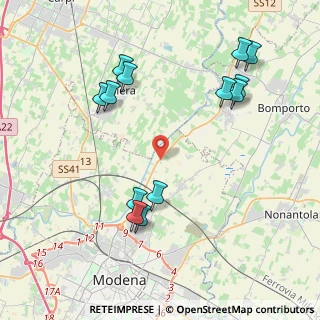 Mappa Strada Canaletto Nord, 41122 Modena MO, Italia (4.53385)