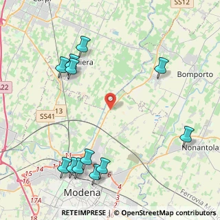 Mappa Strada Canaletto Nord, 41122 Modena MO, Italia (5.41)