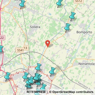 Mappa Strada Canaletto Nord, 41122 Modena MO, Italia (7.4875)