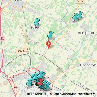 Mappa Strada Canaletto Nord, 41122 Modena MO, Italia (6.645)