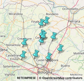 Mappa Via Benedetto Zallone, 40066 Pieve di Cento BO, Italia (10.76091)