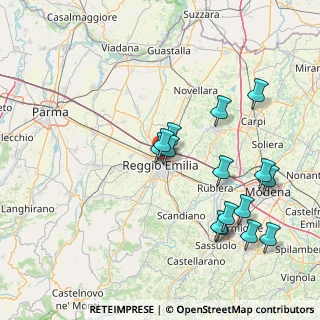 Mappa 42100 Reggio nell'Emilia RE, Italia (16.40667)