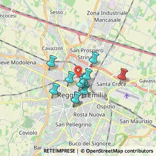 Mappa 42100 Reggio nell'Emilia RE, Italia (1.27364)