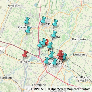Mappa Strada Viazza di Ganaceto, 41011 Modena MO, Italia (6.46882)