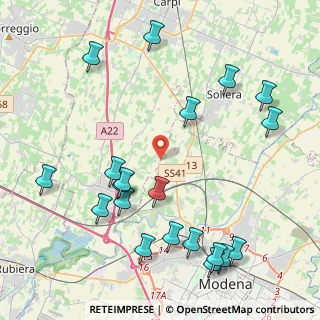 Mappa Strada Viazza di Ganaceto, 41011 Modena MO, Italia (5.153)