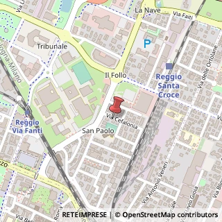 Mappa Via Cefalonia, 1/A, 42124 Reggio nell'Emilia, Reggio nell'Emilia (Emilia Romagna)