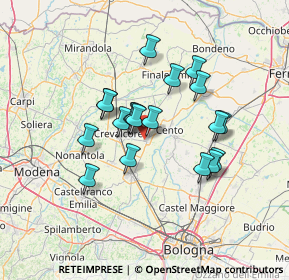 Mappa Via Calcina Vecchia, 40017 San Giovanni in Persiceto BO, Italia (11.18789)