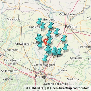 Mappa Via Asia, 40018 San Pietro in Casale BO, Italia (9.771)