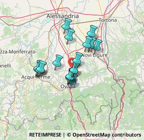 Mappa A26 Genova - Gravellona, 15078 Rocca Grimalda AL, Italia (9.98222)