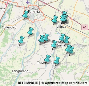 Mappa SP Traversetolo, 43022 Basilicanova PR, Italia (6.96722)