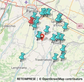 Mappa SP Traversetolo, 43022 Basilicanova PR, Italia (7.025)