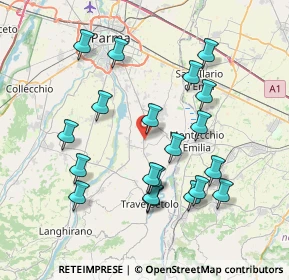 Mappa SP Traversetolo, 43022 Basilicanova PR, Italia (7.687)