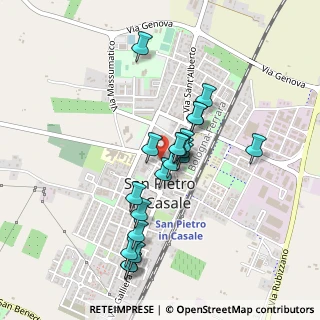 Mappa Via Guglielmo Marconi, 40018 San Pietro In Casale BO, Italia (0.4045)