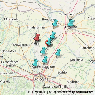 Mappa Via Guglielmo Marconi, 40018 San Pietro In Casale BO, Italia (10.80077)