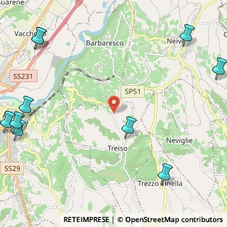Mappa Via Vincenzo Giacosa, 12051 Treiso CN, Italia (3.78417)
