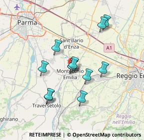 Mappa Via Caduti dell'Arma, 42017 Montecchio Emilia RE, Italia (6.0925)