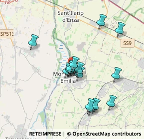 Mappa 42017 Montecchio Emilia RE, Italia (3.32733)