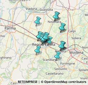 Mappa Via Paolo Borsellino, 42124 Reggio nell'Emilia RE, Italia (8.48632)