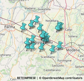 Mappa Via Paolo Borsellino, 42124 Reggio nell'Emilia RE, Italia (9.664)