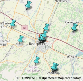 Mappa Via Paolo Borsellino, 42124 Reggio nell'Emilia RE, Italia (7.1405)