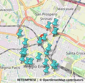 Mappa Via Paolo Borsellino, 42124 Reggio nell'Emilia RE, Italia (0.9655)