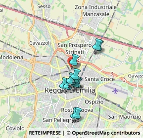 Mappa Via Paolo Borsellino, 42124 Reggio nell'Emilia RE, Italia (1.45417)