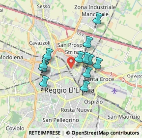 Mappa Via Paolo Borsellino, 42124 Reggio nell'Emilia RE, Italia (1.40615)