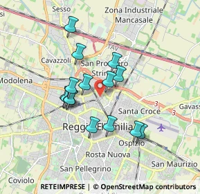 Mappa Via Paolo Borsellino, 42124 Reggio nell'Emilia RE, Italia (1.45133)