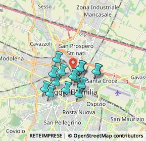 Mappa Via Paolo Borsellino, 42124 Reggio nell'Emilia RE, Italia (1.22933)