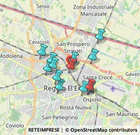 Mappa Via Paolo Borsellino, 42124 Reggio nell'Emilia RE, Italia (1.33692)