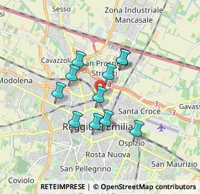 Mappa Via Paolo Borsellino, 42124 Reggio nell'Emilia RE, Italia (1.35455)